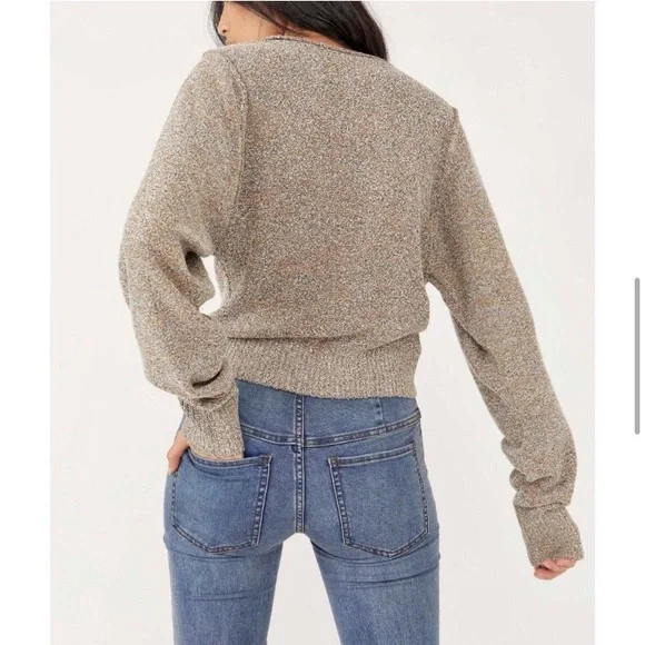 Free People Going for Gold Wrap sweater - Picture 3 of 6